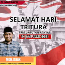 Hari Tritura 10 Januari, PT Sumatraco Langgeng Makmur: Menghargai Sejarah dan Maju Bersama