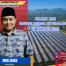 Perusahaan Garam PT. Sumataco Langgeng Makmur Dukung Inisiatif Energi Bersih dalam Peringatan Hari Energi Bersih Internasional
