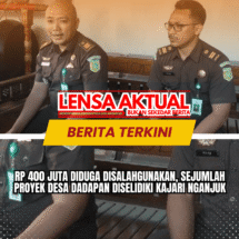 Rp 400 Juta Diduga Disalahgunakan, Sejumlah Proyek Desa Dadapan Diselidiki Kajari Nganjuk