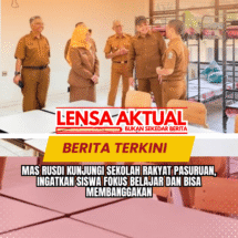 Mas Rusdi Kunjungi Sekolah Rakyat Pasuruan, Ingatkan Siswa Fokus Belajar dan Bisa Membanggakan