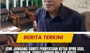 ICMI Jombang Soroti Pernyataan Ketua DPRD Soal Tunjangan, Sebut Lempar Bola ke Pusat