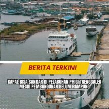 Kapal Bisa Sandar di Pelabuhan Prigi Trenggalek meski Pembangunan belum Rampung