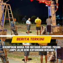 Kekompakan Warga Puri Matahari Sampang: Pasang Lampu Jalan Demi Kenyamanan Bersama