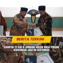 Sebanyak 111 ASN di Jombang Masuk Masa Pensiun, Kekosongan Jabatan Bertambah