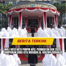 Wali Kota Batu Pimpin Apel Peringatan HSN 2025, Sampaikan Duka Cita Musibah Al Khoziny Sidoarjo