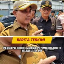Puluhan PNS Berebut 3 Jabatan OPD Pemkab Mojokerto Melalui Selter JPTP