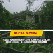Delapan Rumah Warga di Garum Blitar Rusak Diterjang Angin Kencang, 1 Keluarga Terpaksa Mengungsi
