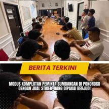 Modus Komplotan Peminta Sumbangan di Ponorogo dengan Jual Stiker, Uang Dipakai Berjudi