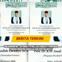 Breakingnews: KH Amal Fathullah Zarkasyi Pimpinan Pondok Modern Darussalam Gontor Wafat