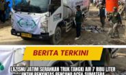 LazisNU Jatim Serahkan Truk Tangki Air 7 Ribu Liter untuk Penyintas Bencana Aceh-Sumatera
