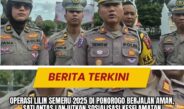 Operasi Lilin Semeru 2025 di Ponorogo Berjalan Aman, Satlantas Lanjutkan Sosialisasi Keselamatan