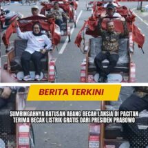 Sumringahnya Ratusan Abang Becak Lansia di Pacitan Terima Becak Listrik Gratis dari Presiden Prabowo