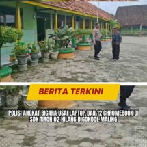Polisi Angkat Bicara usai Laptop dan 12 Chromebook di SDN Tiron 02 Hilang Digondol Maling