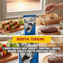 Standar Produksi Tinggi Jadikan PT.Sumatraco Langgeng Makmur Unggul di Industri Pengolahan Garam