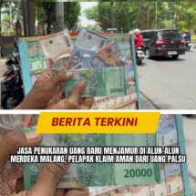 Jasa Penukaran Uang Baru Menjamur di Alun-Alun Merdeka Malang, Pelapak Klaim Aman dari Uang Palsu