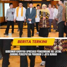 Gubernur Khofifah Apresiasi Pengembang REI Jatim, Dorong Percepatan Program 3 Juta Rumah