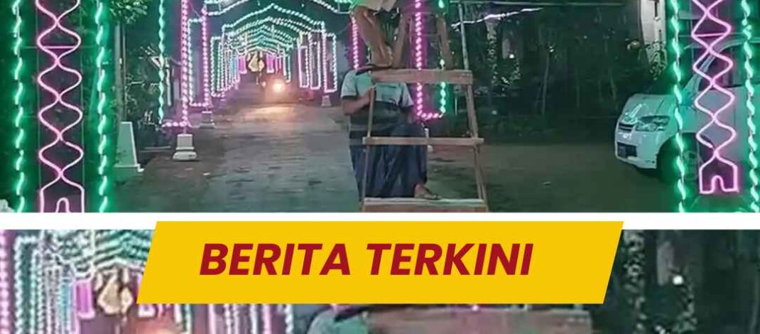 Jelang Lebaran, Kampung-kampung di Trenggalek Kompak Berhias Warna-warni