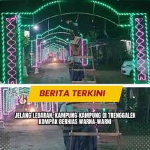 Jelang Lebaran, Kampung-kampung di Trenggalek Kompak Berhias Warna-warni