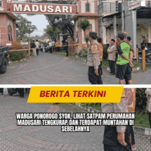 Warga Ponorogo Syok, Lihat Satpam Perumahan Madusari Tengkurap dan Terdapat Muntahan di Sebelahnya