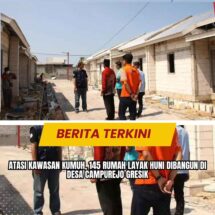 Atasi Kawasan Kumuh, 145 Rumah Layak Huni Dibangun di Desa Campurejo Gresik