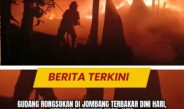Gudang Rongsokan di Jombang Terbakar Dini Hari, Kerugian Ditaksir Rp70 Juta
