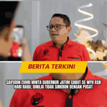 Saifudin Zuhri Minta Gubernur Jatim Cabut SE WFH ASN Hari Rabu, Dinilai Tidak Sinkron dengan Pusat
