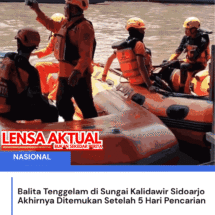 Balita Tenggelam di Sungai Kalidawir Sidoarjo Akhirnya Ditemukan Setelah 5 Hari Pencarian