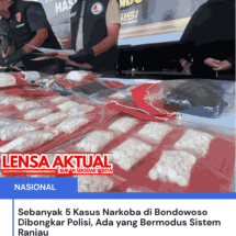 Sebanyak 5 Kasus Narkoba di Bondowoso Dibongkar Polisi, Ada yang Bermodus Sistem Ranjau