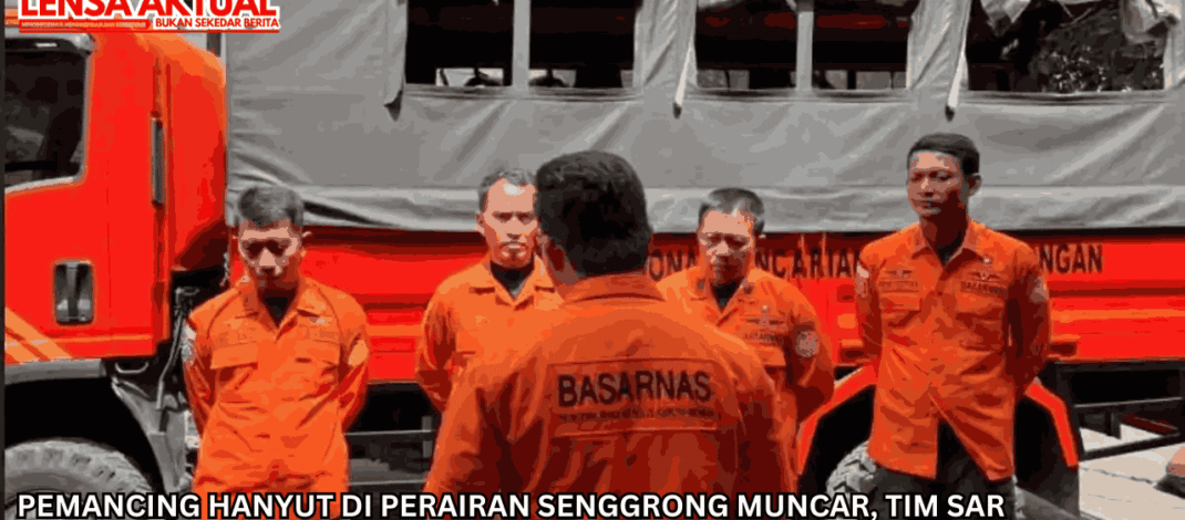 Pemancing Hanyut di Perairan Senggrong Muncar, Tim SAR Banyuwangi Sisir Pantai Selatan