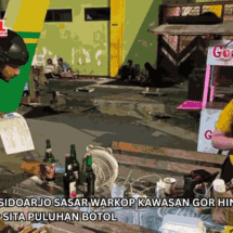 Razia Miras di Sidoarjo Sasar Warkop Kawasan GOR hingga Pasar Seni, Satpol PP Sita Puluhan Botol