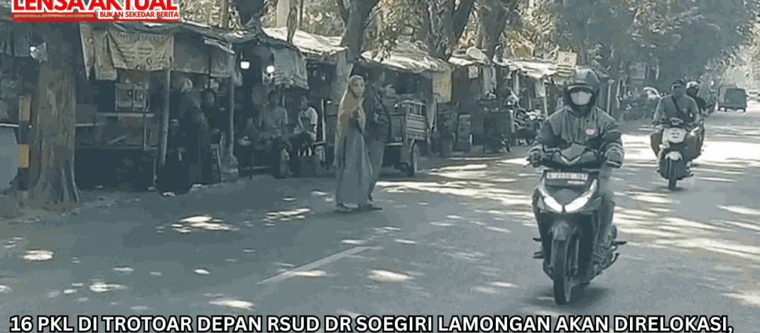 16 PKL di Trotoar Depan RSUD dr Soegiri Lamongan Akan Direlokasi, Pemkab Sudah Siapkan Tempat Baru