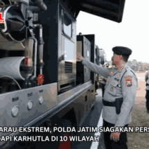 Antisipasi Kemarau Ekstrem, Polda Jatim Siagakan Personel & Peralatan Hadapi Karhutla di 10 Wilayah