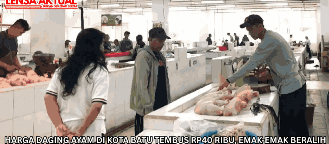 Harga Daging Ayam di Kota Batu Tembus Rp40 Ribu, Emak-emak Beralih ke Lele dan Pindang