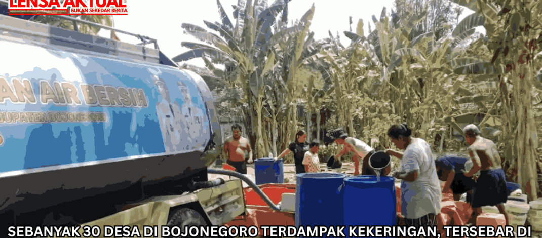 Sebanyak 30 Desa di Bojonegoro Terdampak Kekeringan, Tersebar di 13 Kecamatan dan Berpotensi Meluas