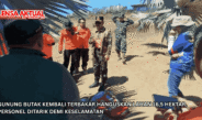 Gunung Butak Kembali Terbakar Hanguskan Lahan 16,5 Hektar, Personel Ditarik Demi Keselamatan